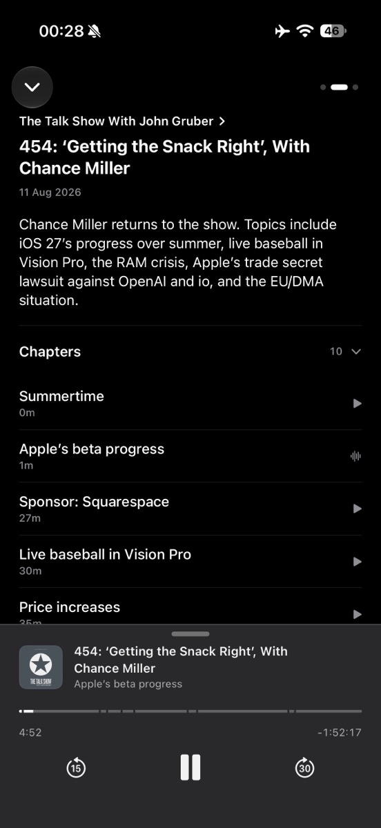 Current on iPhone