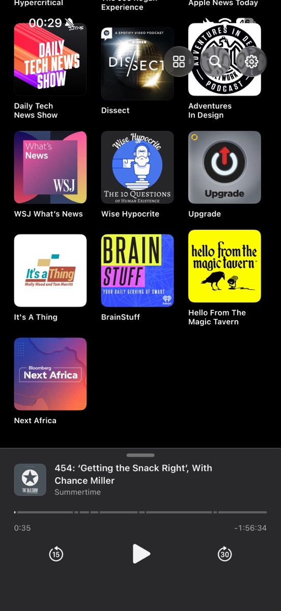 Current on iPhone